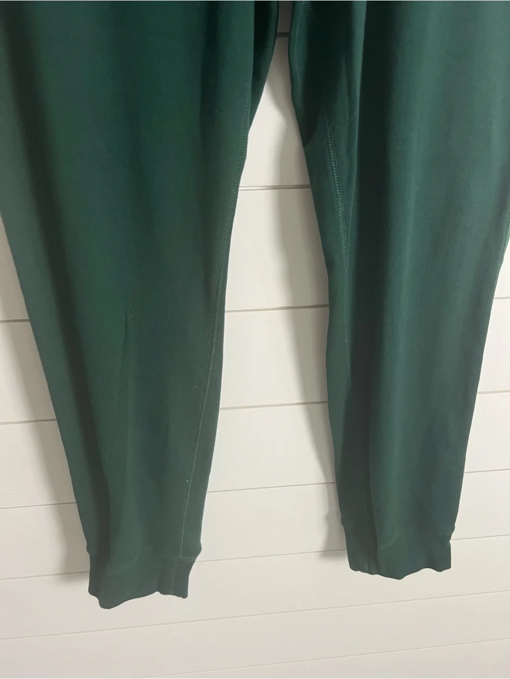 J.Crew Heritage Brushed Rib Knit Jogger Pants Men’s L Tall Green 100% Cotton